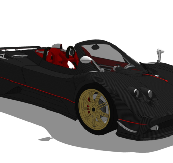 超精细汽车模型 帕加尼 Pagani Zonda F